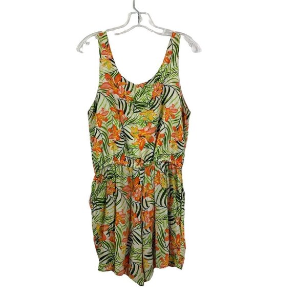 Cato Women's Rainforest Sleeveless Shorts Romper - Picture 2 of 6